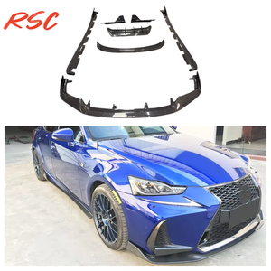 Produit phare : Kit carrosserie style artisanal en fibre de carbone (lame avant, diffuseur, extensions latérales arrière, spoiler) pour LEXUS IS250 IS300 F Sport Berline <span class=keywords><strong>2017</strong></span>- - Product Image 1