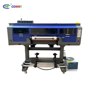 Cowint mesin printer inkjet kristal 24 "2024 dtf uv, mesin cetak DTF UV baru kepala i3200 EPS 3" untuk pencetakan Transfer