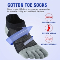 Chaussettes de course à cinq doigts pour hommes et femmes, respirantes, anti-ampoules, pour la gym et la randonnée – Meilleures ventes