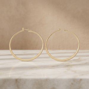 Wholesale 14K18K24K Gold Plated Custom Design Hoop Earrings Modern Classic Fashion Hoop Earrings Brass Gold <b>Filled</b> Hoop Earrings - Product Image 3