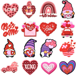 Breloques pour chaussures et sacs, motif cœur rouge, pour sabots et tongs, accessoires de décoration pour la Saint-Valentin, cadeau pour la Saint-Valentin - Product Image 3