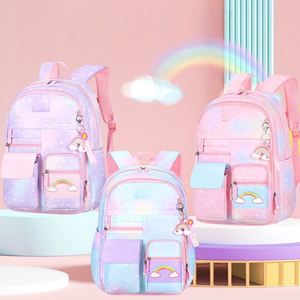 <b>Lightweight</b> Oxford 1-6 Grade Female Students' <b>Backpack</b> Waterproof Children <b>Backpack</b> Rainbow Refrigerator Design Schoolbag - Product Image 2