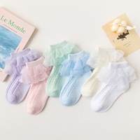 Offre Spéciale blanc rose bébé fille chaussettes nouveau dessin animé enfants blanc filles chaussettes en gros blanc chaussettes école coton pour bébé