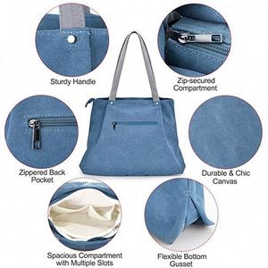 Sac à main fourre-tout décontracté pour femme, sac à bandoulière, sac à main de la marque BSCI - Product Image 3