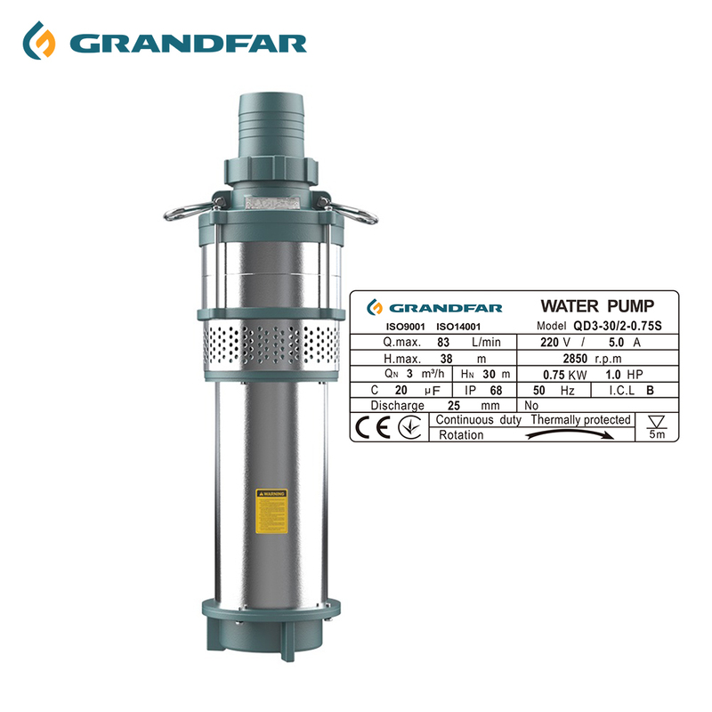 Grandfar QD S Portable Submersible Drainage