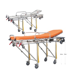 Gran oferta, cojín de espuma de aleación de aluminio duradero, equipo de ambulancia, camilla de cama con ruedas a la venta - Product Image 1