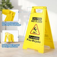 Panneau de signalisation routière portable à message variable, flexible, jaune vif, pour sol mouillé, vente en gros d'usine