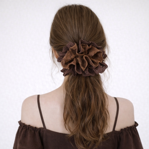 Chouchous épais et fins pour fille automne <span class=keywords><strong>hiver</strong></span> couleur unie Chic Vintage élégant pour queue de cheval en Stock accessoire pour cheveux - Product Image 5