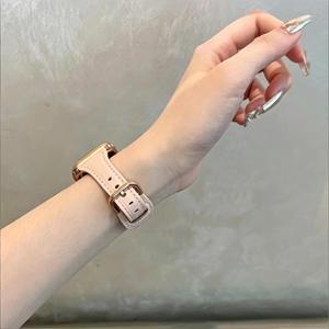 สายนาฬิกาหนัง Upro Slim สำหรับ Apple Watch รุ่น Iwatch Series 10 9 7 SE 6 8 Ultra สายแฟชั่นสำหรับผู้หญิง ขนาด 44 45 มม. 46 มม. 49 มม. 40 มม. 41 มม. - Product Image 4