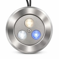 Lampu Kolam Renang LED Kustom Bawah Air IP68 Baja Tahan Karat 304 RGB 12V 24V Kontrol DMX Tahan Api Garansi 5 Tahun CRI83 Air Mancur
