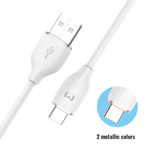 Câble de données Micro USB Miccell en TPE tressé de type C, blindé, 4 cœurs, charge rapide 5V/3A pour téléphones Android et écouteurs - Product Image 1