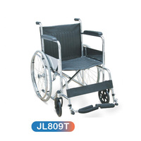JIANLIAN – fauteuil roulant pliable portable en acier économique, fauteuil roulant manuel 809 pour adultes