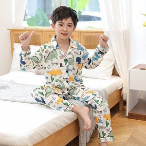 Set Pigiama Autunnale con Colletto per Ragazzi, Pigiama con Stampa Cartoni Animati per Bambini 2-15 Anni, Pigiama Primaverile a Maniche Lunghe per Bambine, Morbido Abbigliamento da Casa per Bambini - Product Image 6