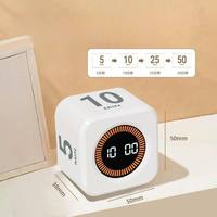 Timer Digitale Ricaricabile in Plastica con Display LED, Timer da Scrivania per Studio, Cucina, Sport, Meditazione