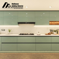 Armoires de cuisine en bois Ensembles complets Armoires de cuisine de style européen avec base d'évier Armoire de cuisine