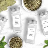 Étiquettes autocollantes personnalisées pour bocaux à épices en verre, étiquettes privées autocollantes pour bocaux à épices, imperméables pour la cuisine et le garde-manger