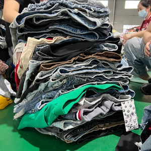 Shorts en jean d'occasion pour femmes, à <span class=keywords><strong>taille</strong></span> basse et <span class=keywords><strong>taille</strong></span> haute, en ballots mixtes pour la vente en gros, fournisseur de vêtements usagés en vrac - Product Image 2
