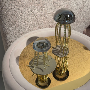 Mesita de Noche Redonda de Terciopelo con Base Dorada y Almacenamiento, Diseño Italiano de Lujo, Muebles Modernos para Dormitorio, para Apartamentos y Hoteles - Product Image 4