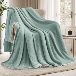 Thiết Kế Rắn Dày Mùa Đông Ấm Cúng Và Ấm Áp Đan Polyester Lông Cừu <span class=keywords><strong>Sherpa</strong></span> Chăn Cho Nhà - Product Image 6