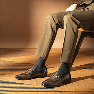 Chaussures en cuir faites à la main de qualité supérieure, chaussures décontractées en cuir véritable pour hommes, chaussures de conduite, chaussures formelles pour le travail, chaussures de tous les jours - Product Image 2