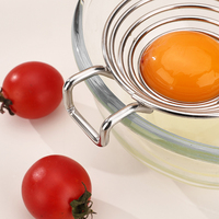 Outil professionnel de séparateur d'oeufs en acier inoxydable 304 séparateur efficace de blanc d'oeuf et de jaune pour la cuisson Gadget de cuisine domestique