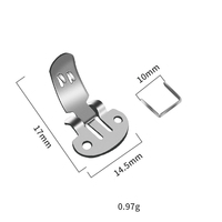 Clips à chaussures détachables en acier plat, accessoires pour chaussures, bricolage