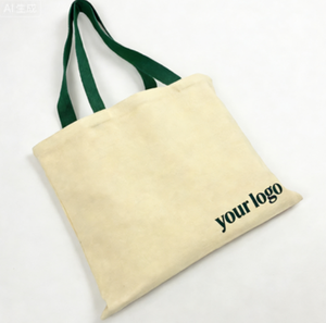 กระเป๋าผ้าฝ้ายแบบกำหนดเองเป็นมิตรกับสิ่งแวดล้อม ทนทานด้วยการเย็บเสริมแรง ซักทำความสะอาดได้ เหมาะสำหรับใส่ของชำและไปเที่ยวชายหาด - Product Image 2