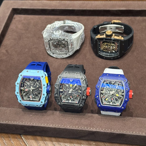 Reloj de Pulsera Deportivo de Lujo Personalizado RM, Esqueleto de Fibra de Carbono, Mecánico Automático, con Alarma, Analógico, para Hombre, Cristal de Zafiro, Cuadrado - Product Image 2