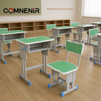 Prix d'usine – Bureau d'étudiant individuel réglable, couleur et taille personnalisables, mobilier de classe durable pour acheteurs B2B