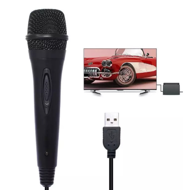For PS4 Games M for Wii U for XBOX360 Wired 3m/9.8ft USB Microphone for Nintendo Switch High Performance Karaoke MIC