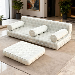 कस्टम लक्जरी डबल inflatable चेस्टरफील्ड सोफे आउटडोर फोल्डेबल एयर चेयर लिविंग रूम बेडरूम एयर सोफा - Product Image 1