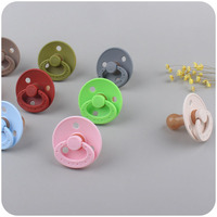 Tétine en silicone pour nourrisson, jouet de dentition en silicone pour nouveau-né, type de cercle sûr