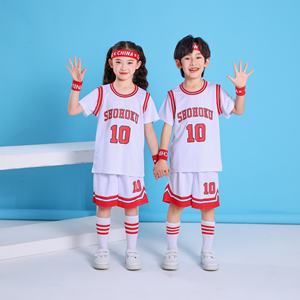 Snel drogende, ademende kinderbasketbalshirts, basketbaluniformen, hot press, Traes Joeles, Thaise kwaliteit, groothandel, korte mouwen - Product Image 5