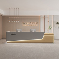 Meubles de bureau modernes haut de gamme extensibles sur mesure pour la réception, bureaux commerciaux pour hôtels, écoles, centres commerciaux