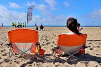 Chaise pliante courte pour la plage et le camping en plein air