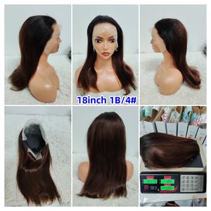 Letsfly 8inch to 40inch Promotion 13x4 Lace Frontal <b>Wigs</b> <b>Human</b> <b>Hair</b> <b>Wigs</b> Straight Black Brown Color 9A Wholesale 180% Available - Product Image 4
