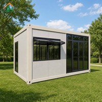 Maison conteneur modulaire démontable 10ft 20ft 40ft, préfabriquée et portable pour jardin, chambre, séjour, avec conception ventilée