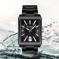 Montre classique vintage 2022 pour hommes, montres en acier inoxydable, étanches, avec date, bracelet en cuir, sport, quartz