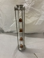 Alambic de reflux en verre 200L avec colonne de distillation en acier inoxydable, plaque à bulles en cuivre, distillateur d'alcool avec pompe et moteur 220V/380V