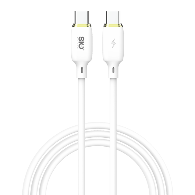 High Quality 60W Liquid Silicone Type-C to Type-C Fast Charging Data Cable for Phone Laptop Power Bank 1 Meter