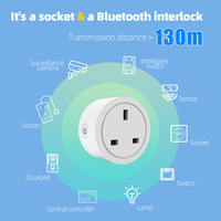 Prise intelligente SIXWGH Tuya BLE, prise britannique, surveillance intelligente à distance, moniteur de puissance 16/20A pour Google Home Alexa SDK
