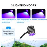 Vente en gros usine : Lampe LED d'aquarium JSD 8W/12W, spectre complet pour récifs coralliens, intensité réglable, minuterie, mode 24/7, fixation par clip pour aquarium marin
