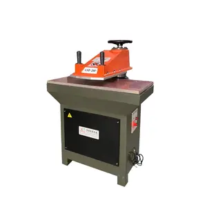 Leather Die Clicker Press Machine 20T Cutting Force Hydraulic Swing Arm Cutting Machine