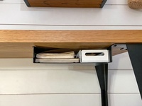 Étagère de rangement sous le bureau, accessoire de bureau à domicile, organisateur de tiroir, organisateur de bureau suspendu