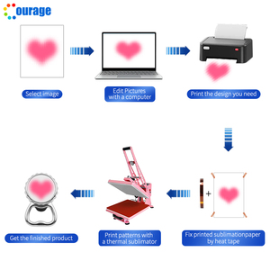 Thăng hoa nam châm mở chai thăng hoa logo mở chai trống kim loại từ hình tròn - Product Image 6