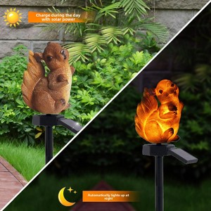 Lampe solaire d'extérieur transfrontalière de nouvelle génération en résine, à encastrer, motif animal de dessin animé, pour jardin et cour, IP55, certifiée CE UE - Product Image 3