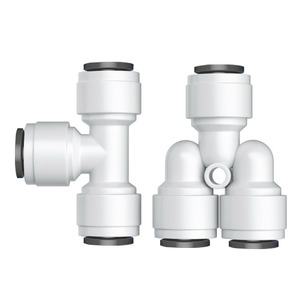 Water Purifier <b>Quick</b> <b>Connector</b> 1 In Tee With External Thread For Direct Drinking Water Machine Filter PE Pipe Accessory - Product Image 2