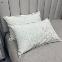 Housse de coussin carrée en jacquard moderne et confortable en chanvre, motif floral, pour canapé, simple, anti-acariens, pour la maison