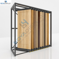 Présentoir d'échantillons de portes coulissantes modernes en métal et bois, sur mesure, certifié ISO9001, de l'usine BoYa Display
