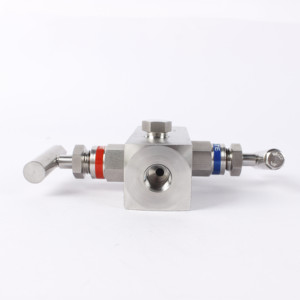 Thép Không Gỉ 316 Hướng Dẫn Sử Dụng Điện 2-Way Gas Đa Dạng Khối Với Chảy Máu Van Kim Loại Van 6000psi Huajia - Product Image 3